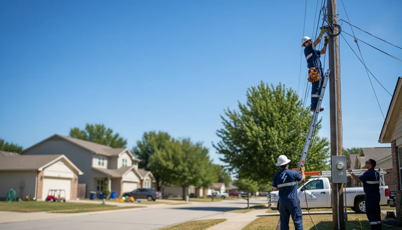 Residential electrician providing installation services in Morganville, KS